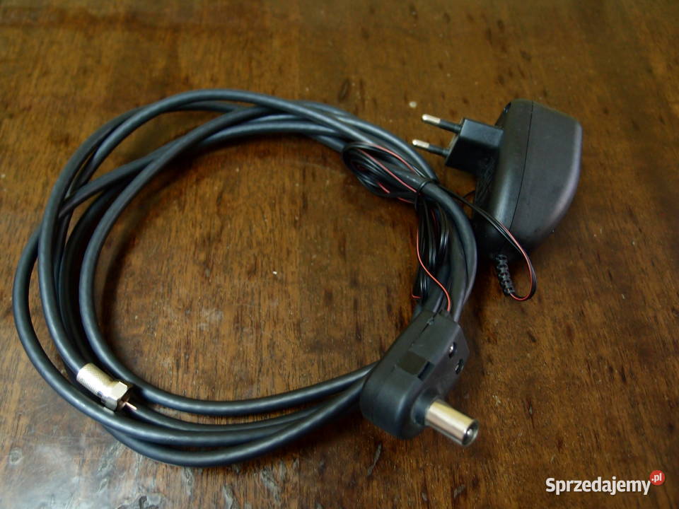 kabel z zasilaczem 12V 100mA do anteny TV Pozostałe AGD łódzkie