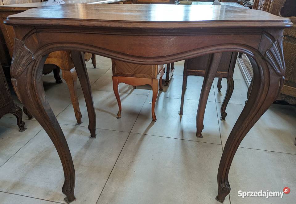 Piękny nieduży stół ludwikowski dąbsklep Dąbrowa