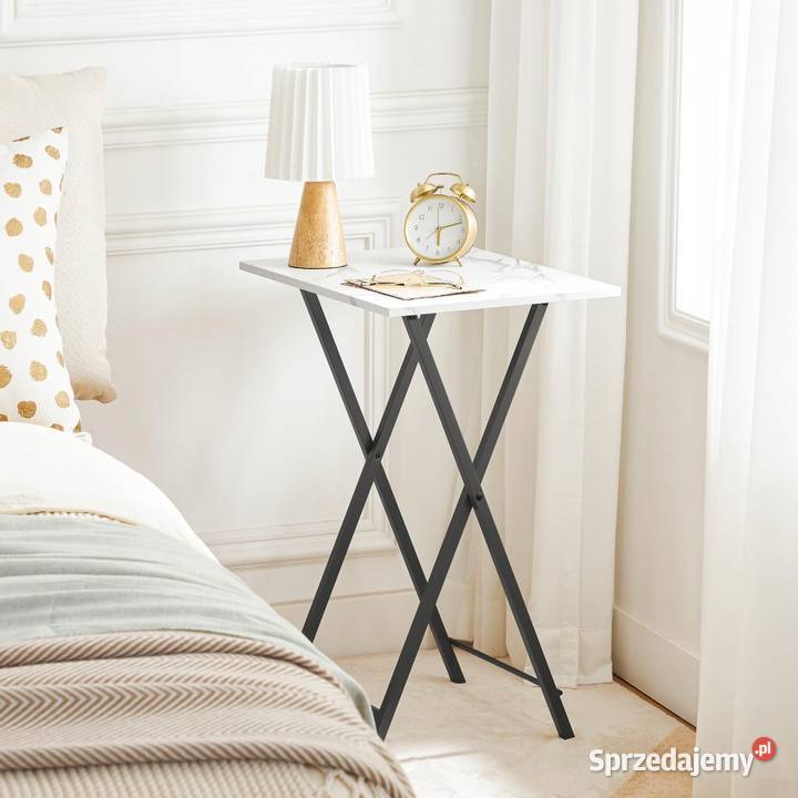 HOOBRO Stolik Składany Marmur Czarny Mały mazowieckie Myszyniec