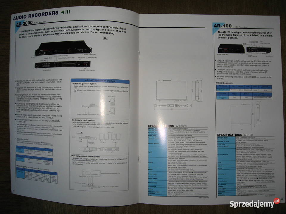 Roland Sound Reinforcement Catalog Vol2 katalog pomorskie Kępice