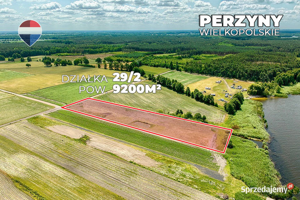 Działka inwestycyjna Jeziorem Zbąszyńskim Perzyny