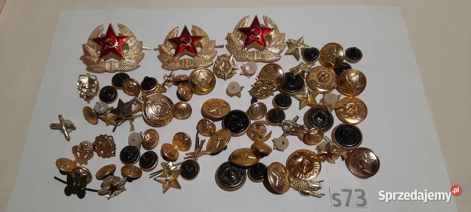 odznaczenia guziki ZSRR zestaw 4 s73 Militaria Warszawa