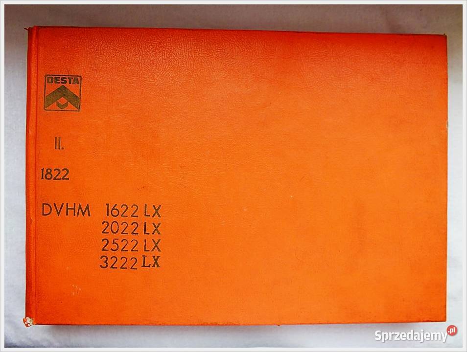 Katalog części DESTA wózek widł DVHM 16222022 DV Części maszyn i innych pojazdów Żary