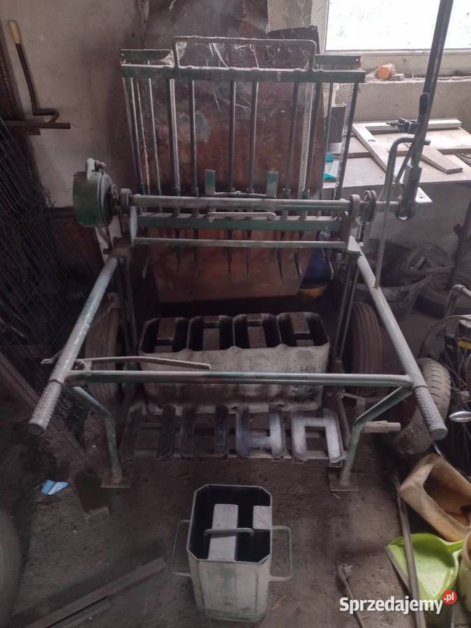 Linia do produkcji łączników betonowych na wozku Grębocin