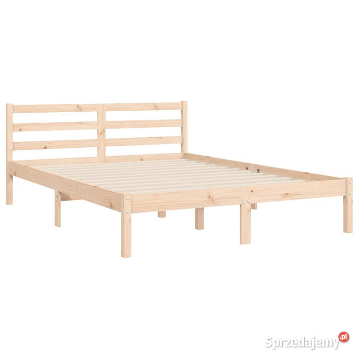 Rama łóżka z wezgłowiem lite drewno 140x200 Warszawa