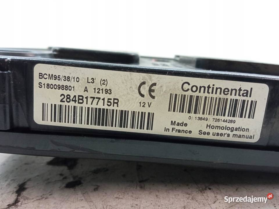 SKRZYNKA BSI 284B17715R BCM95 Renault Grand świętokrzyskie sprzedam