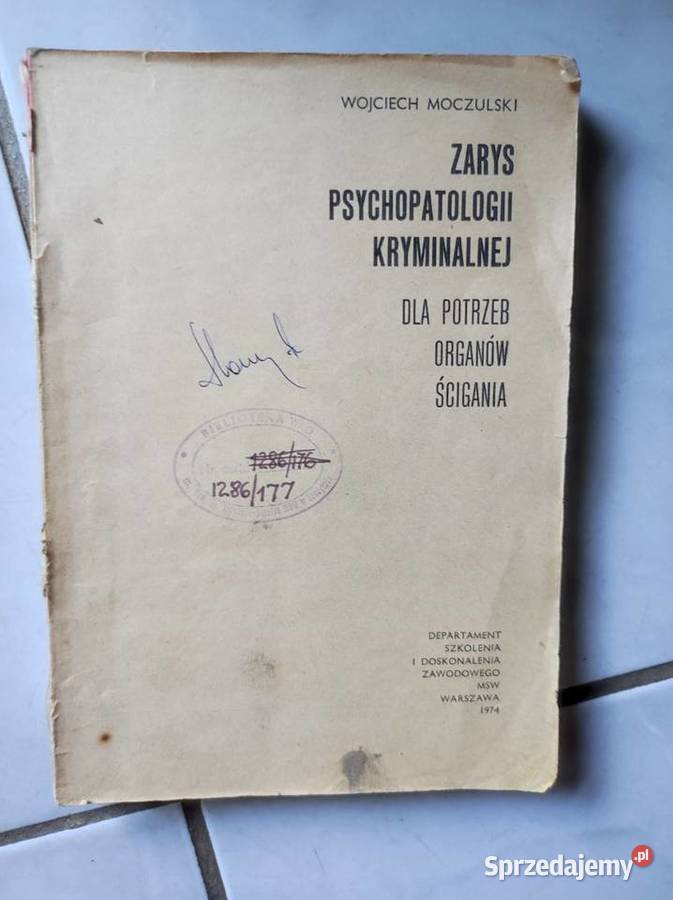 Zarys psychopatologii kryminalnej potrzeb Kielce sprzedam
