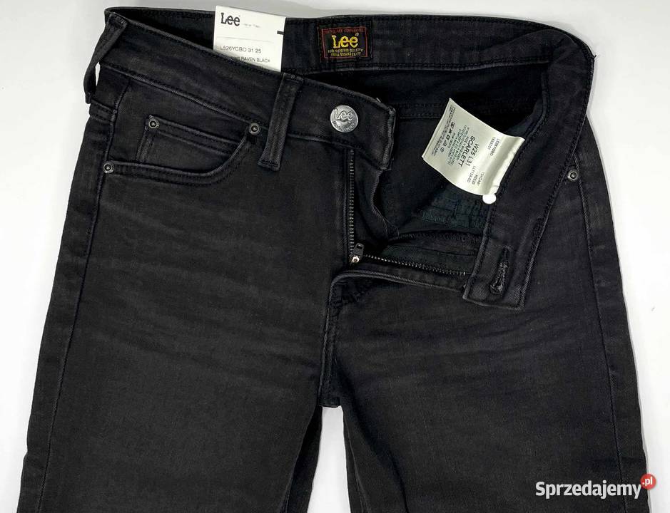 Spodnie damskie Lee Scarlett Raven Black W25 L31 Spodnie Pisz