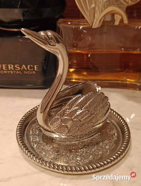 Figurkastojak do biżuterii łabędź na tacce Warszawa