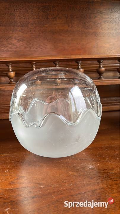 Szklane puzderko Z matowego i przeźroczystego Porcelana i szkło Porcelana i szkło Gdańsk