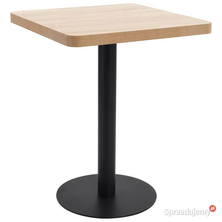 Stolik bistro jasnobrązowy 60x60 MDF WM286430 Warszawa sprzedam