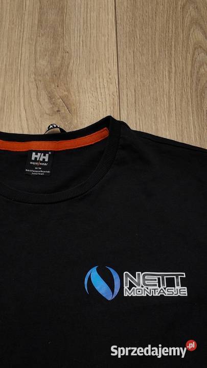 Czarna koszulka Helly Hansen Nett Montasje łódzkie Łódź