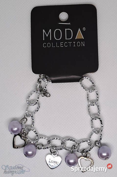 Bransoletka srebrna z charmsami Warszawa