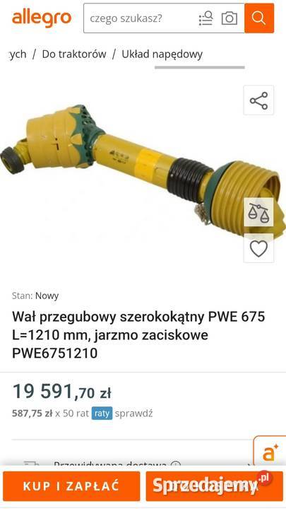 Wałek walterscheid PWE675 Sanok sprzedam