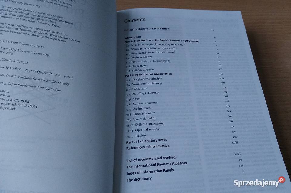Cambridge English pronouncing dictionary Daniel Gdańsk sprzedam