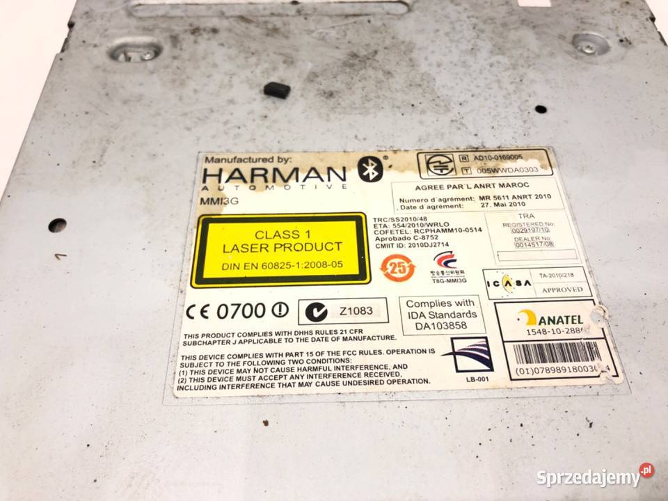 RADIO CZYTNIK MMI AUDI A6 C7 4G0035670G 1118