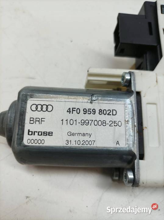 SILNICZEK SZYBY PRAWY PRZÓD 4F0959802D Audi A6 osobowe Wyposażenie elektryczne
