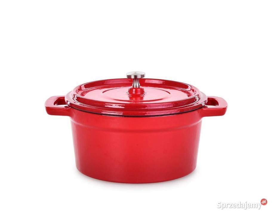 750 ml MIDI COCOTTE żeliwny okrągły garnuszek z Dom i Ogród Kraków
