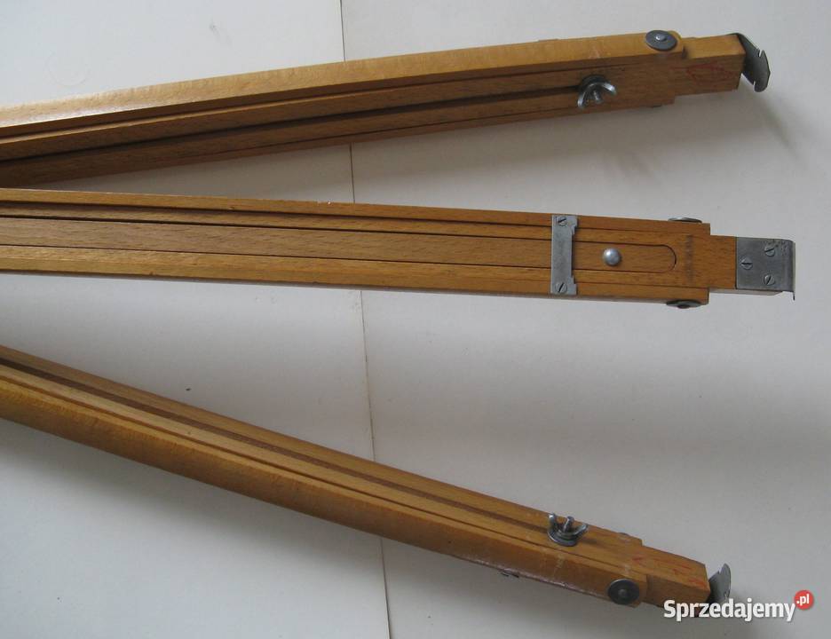 Statyw drewniany i mosiężny Dąbrowa Górnicza sprzedam