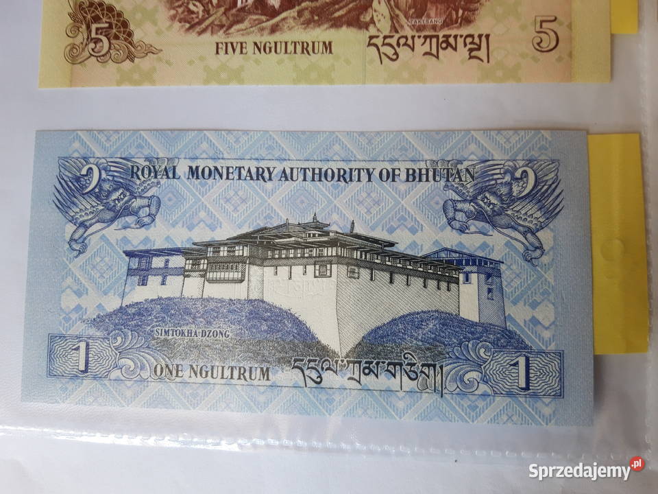 Banknot kolekcjonerski Bhutan Madagaskar śląskie Ruda Śląska