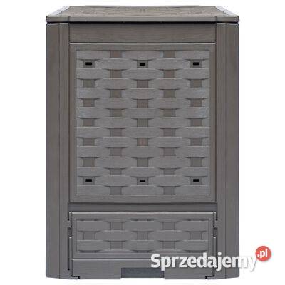 vidaXL Kompostowniki 2 60x60x83 600 L rattan z Kompostowniki