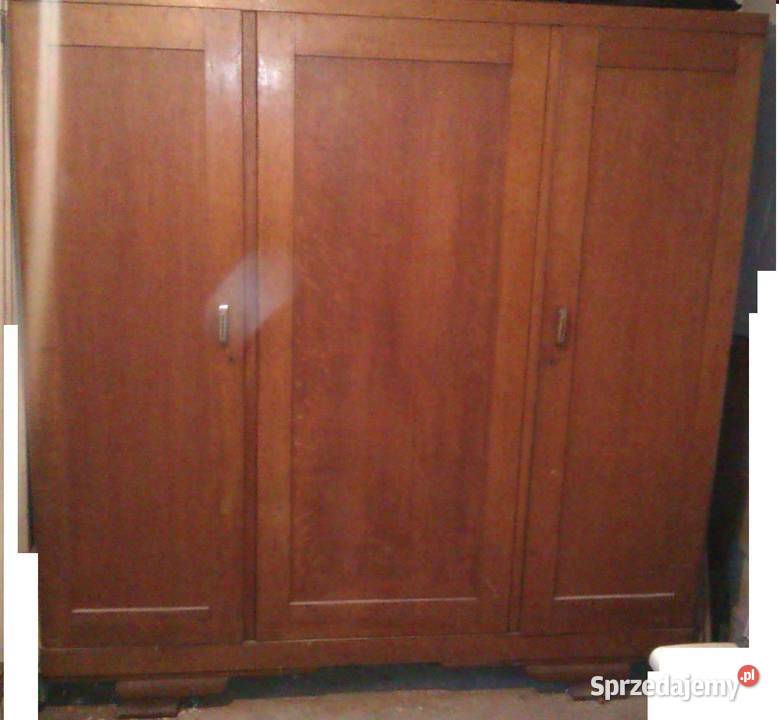 stara 3 drzwiowa szafa z litego drewna mazowieckie sprzedam