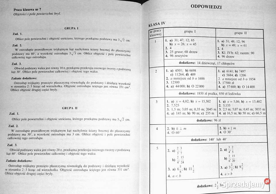 Matematyka kl 48 Materialy pomocniczwe Chełm