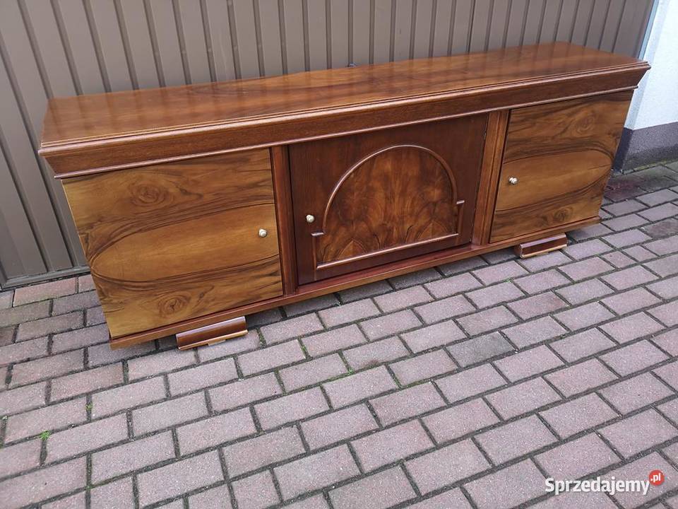Komoda ARTDECO Niska Orzech RTV Solidna 186 Swarzędz