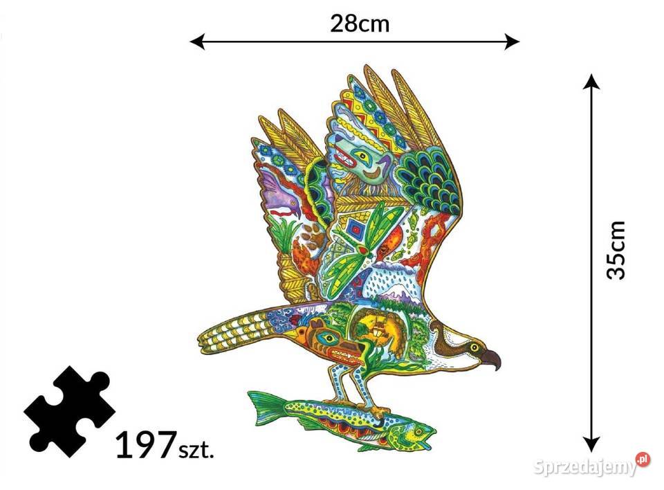 Nowe Puzzle Drewniane Rybołów XXL super na Ząbki
