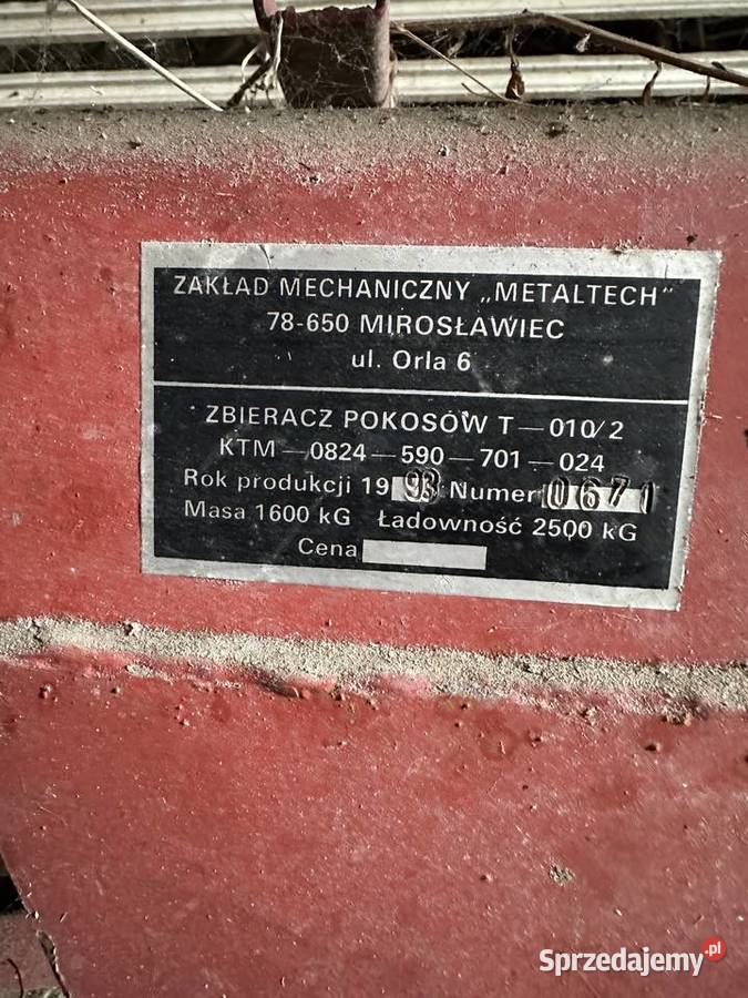 Przyczepa samozbierająca METALTECH T0102 Feliksin