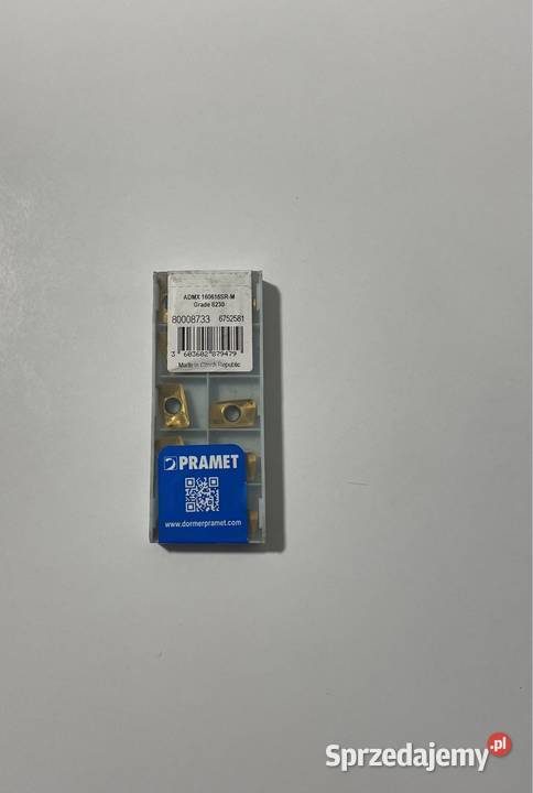 Płytki ADMX 160616SRM Grade 8230 PRAMET Czarnożyły
