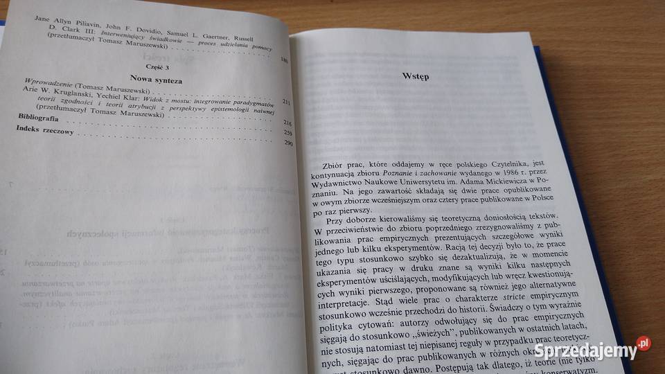 Poznanie afekt zachowanie pod red Tomasza Książki naukowe i popularnonaukowe