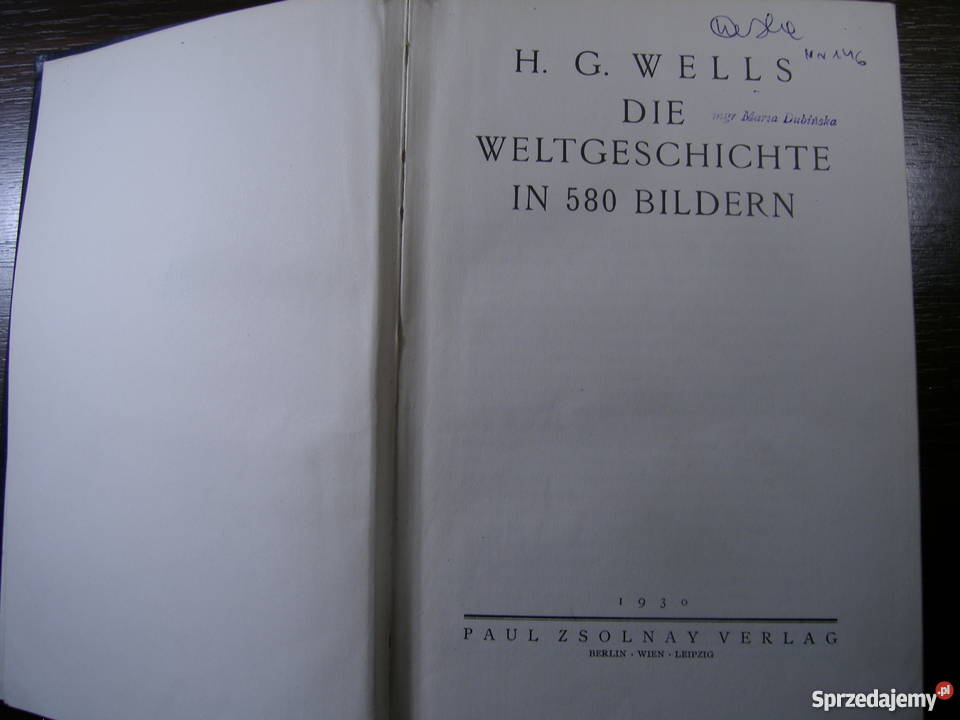 Die Weltgeschichte in 580 Bildern H G Wells Krosno