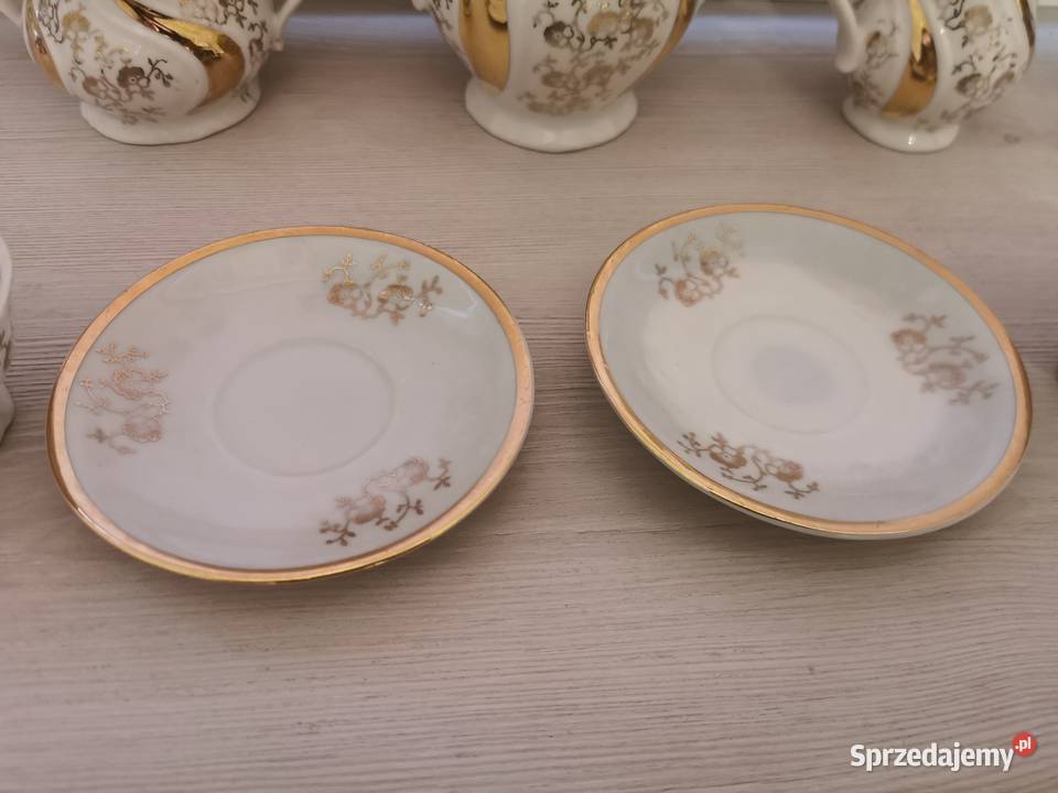 Piękny zestaw do kawy Bareuther Bavaria Porcelana i szkło Nowy Tomyśl