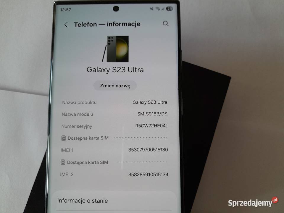 S23 ultra 256g super stan nowy Zamość sprzedam