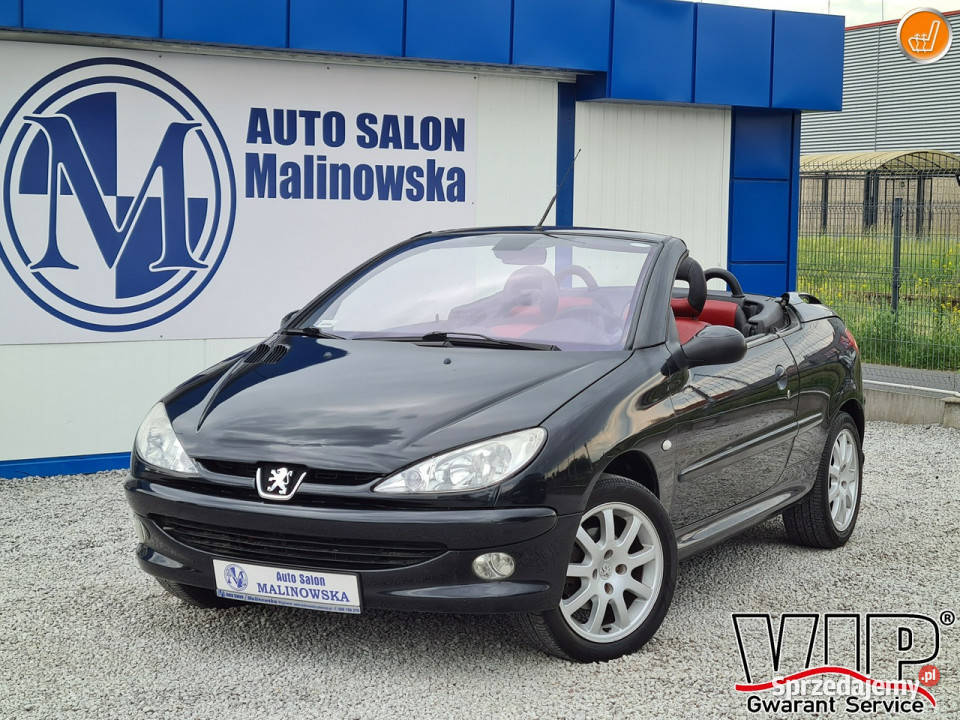 Peugeot 206 CC Klimatronik Skóra Grzane Fotele Kabriolet Wągrowiec