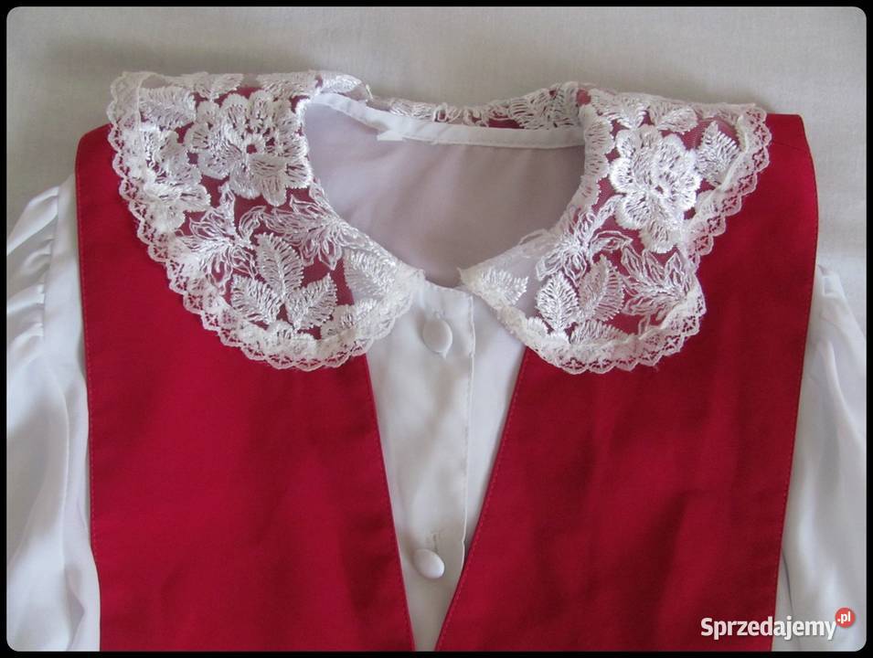 Elegancka kamizelka kołnierz dziewczynki rozmiar dziewczynka Płock