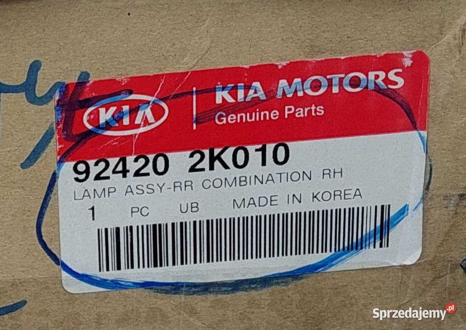 LAMPA TYŁ TYLNA PRAWA KIA SOUL 20082011 Mielęcin