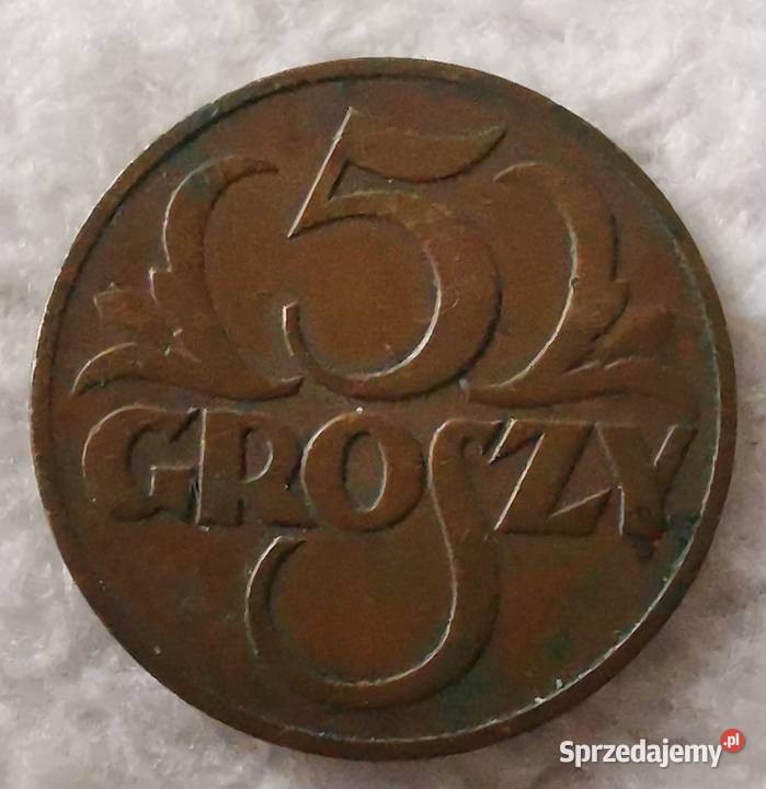 Moneta 5 groszy z 1937 roku