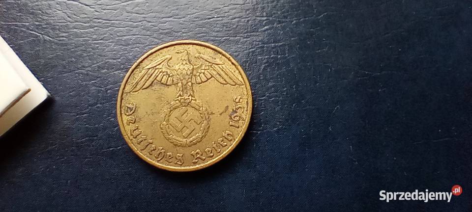 Stare monety 5 fenig 1938 A NIemcy 2 Numizmatyka podkarpackie Lesko