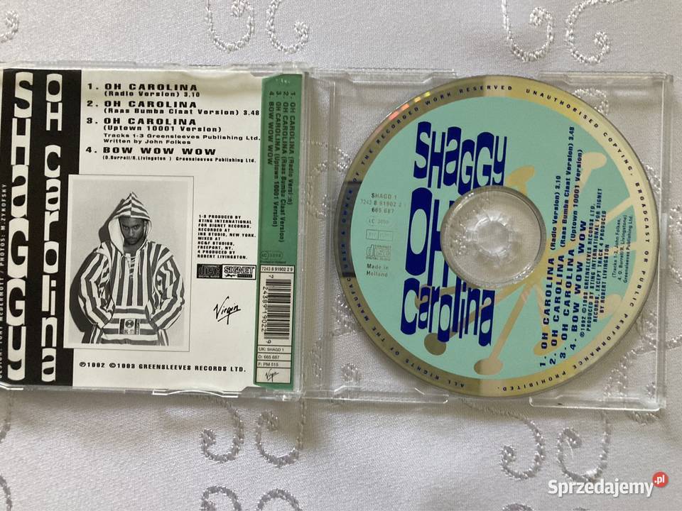 Płyta Cd Maxi Cd Single Shaggy Oh Carolina Lata śląskie Czerwionka-Leszczyny