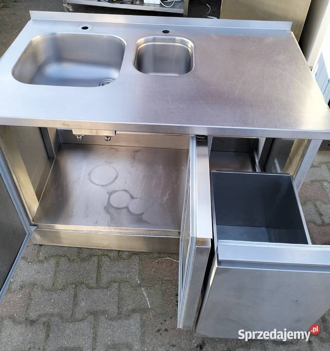 Zlew gastronomiczny zabudowany z szufladą Gastronomia Słupia Kapitulna