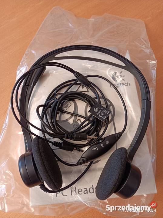Słuchawki z mikrofonem komputerowe Logitech PC sprzedam