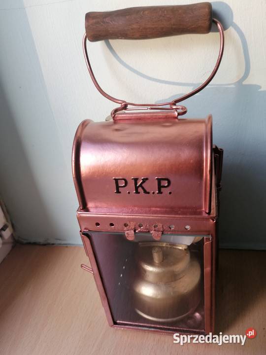 Stara konduktorska lampa karbidowa Kraków