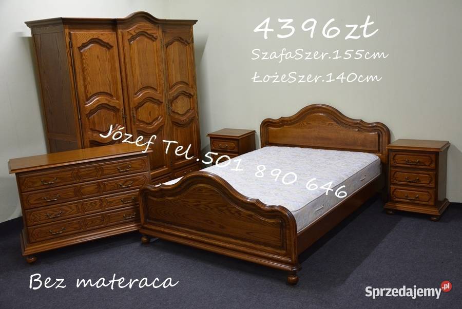 Piękna Sypialnia Dębowa Meble do sypialni