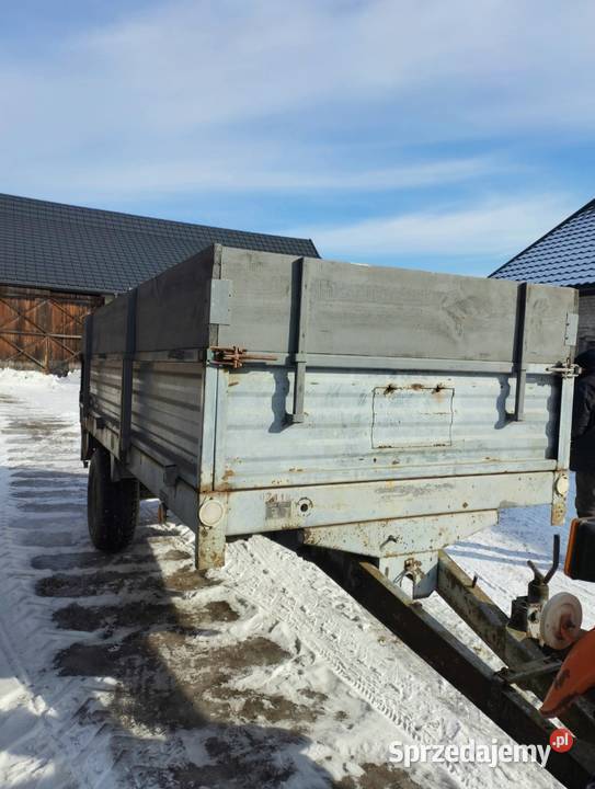 Przyczepa jednoosiowa rozrzutnik Autosan d50 Księżpol