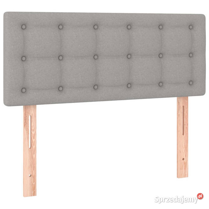 Zagłówek do łóżka z LED jasnoszary 100x5x7888 Warszawa