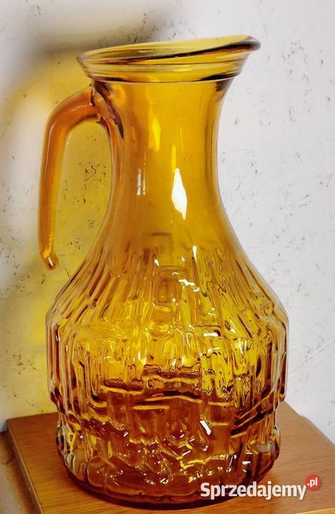 Dzbanek szklany włoski lata 70te opolskie Radłów