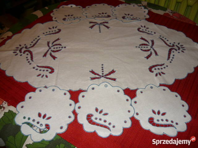 Serweta serwetki rękodzieło biały Myszków