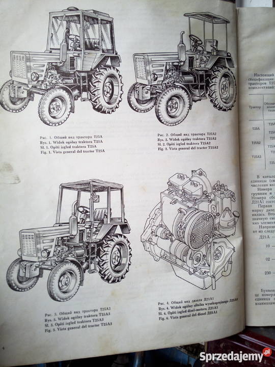 Książka instrukcja wladymirec T25 podkarpackie Aksmanice